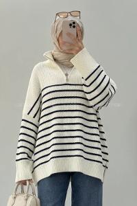 White Turtle Neck Long Arm Jumper