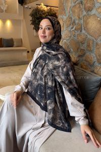 Lamelif Lotus Desen Bambu Şal Soft Yeşil
