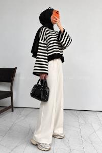 Black Crew Neck Long Arm Jumper