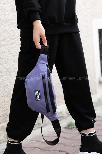 Lamelif Union Model Bel Çanta Mor