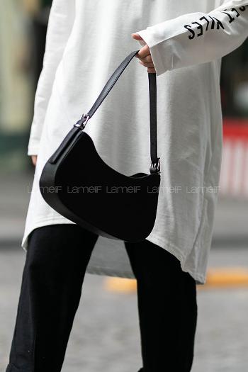 Lamelif Baget Omuz Çanta Siyah