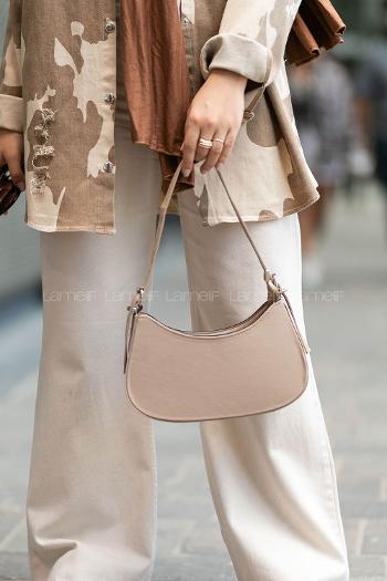 Lamelif Baget Omuz Çanta Vizonrengi