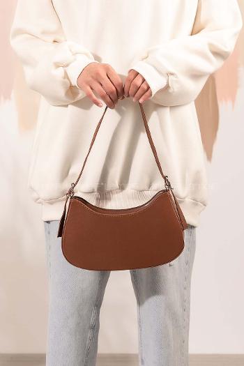 Lamelif Baget Omuz Kadın Çanta Taba