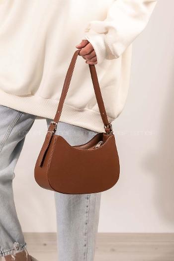 Lamelif Baget Omuz Kadın Çanta Taba