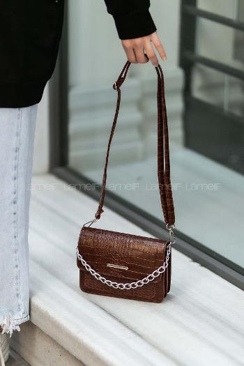 Lamelif Orse Model Aksesuarlı Çanta Taba