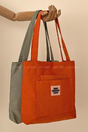 Orange Without Accessories Rope Hand Bag Bag