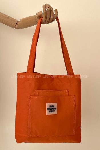 Orange Without Accessories Rope Hand Bag Bag