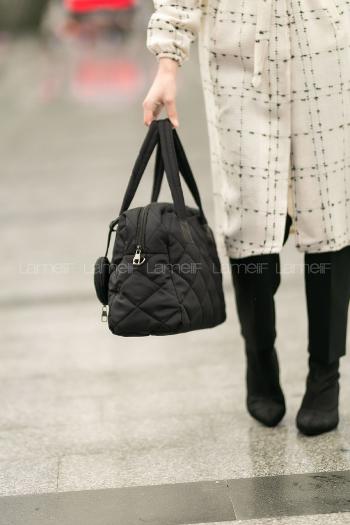 Black With Suspenders Kumas Hand Bag Bag