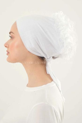 White Black Combed Fabric Straight Shawl