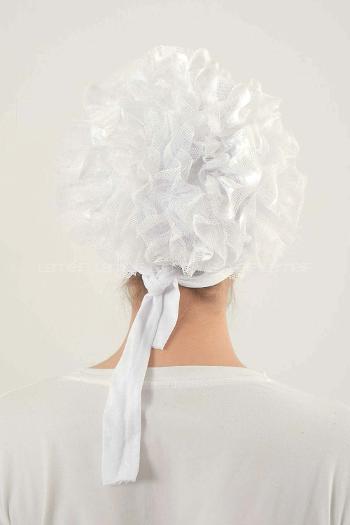 White Black Combed Fabric Straight Shawl