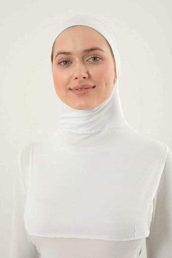White Combed Fabric Straight Shawl