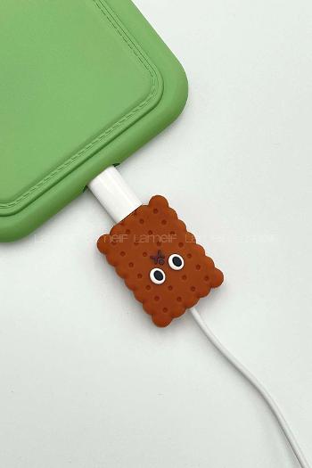 Lamelif Kahve Bisküvi Kablo Koruyucu