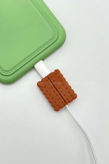 Lamelif Kahve Bisküvi Kablo Koruyucu