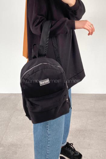 Lamelif Cep Detaylı Revivo Spor Sırt Çanta Siyah