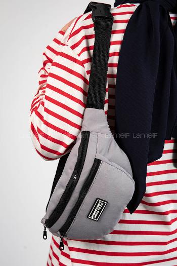 Lamelif Union Model Bel Çanta Gri