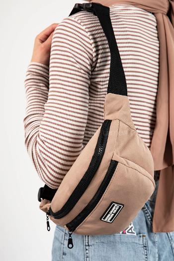 Lamelif Union Model Bel Çanta Vizonrengi