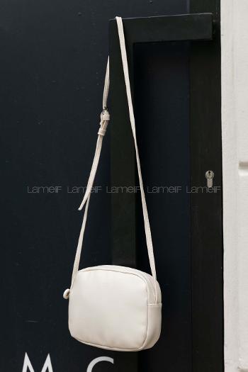 Lamelif Mini Urban Çapraz Askılı Çanta Krem