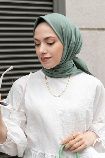 Lamelif Keten Eşarp Çağla Yeşili