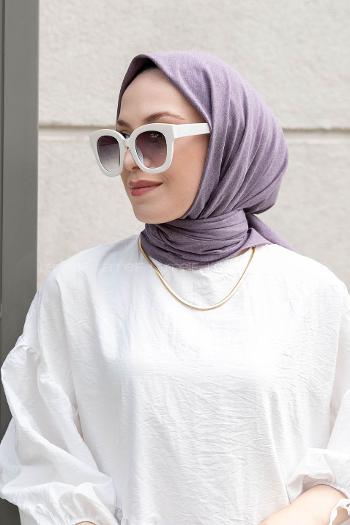 Lamelif Keten Eşarp Leylak