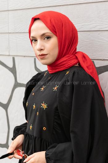 Lamelif Bambu Şal Kırmızı