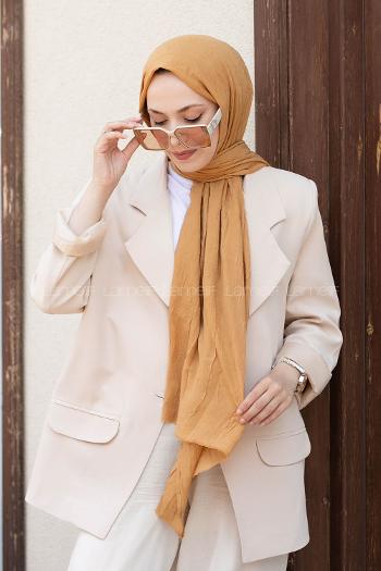 Yellow Cotton Fabric Straight Shawl