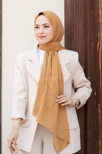 Yellow Cotton Fabric Straight Shawl