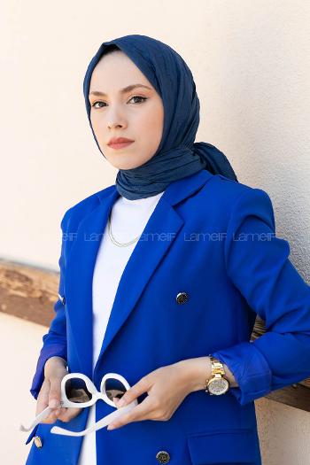 Lamelif Bambu Şal Gece Mavisi