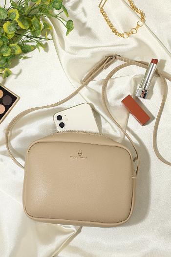 Lamelif Mini Urban Çapraz Askılı Çanta Vizonrengi