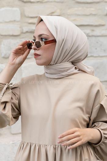 Lamelif Keten Eşarp Ekru