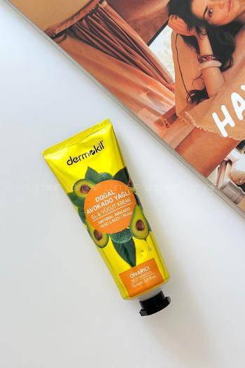 Lamelif Dermokil Doğal Avakado Yağlı El   Vücut Kremi