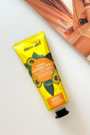 Lamelif Dermokil Doğal Avakado Yağlı El   Vücut Kremi