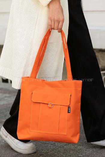Orange Without Accessories Rope Hand Bag Bag