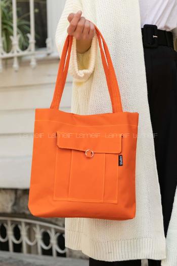 Orange Without Accessories Rope Hand Bag Bag