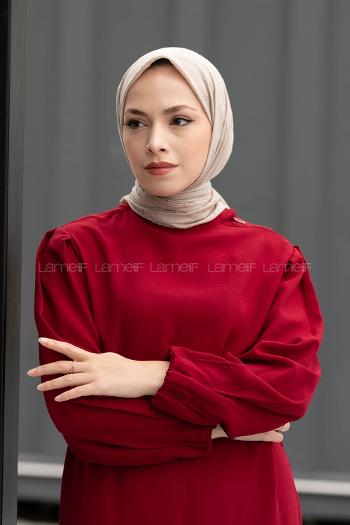 Lamelif Bambu Eşarp Açık Vizon