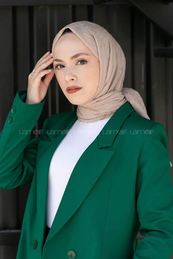 Lamelif Bambu Şal Koyu Taş