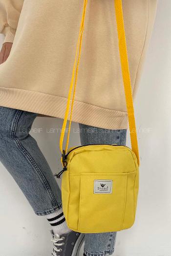 Yellow Without Accessories Rope Hand Bag Bag