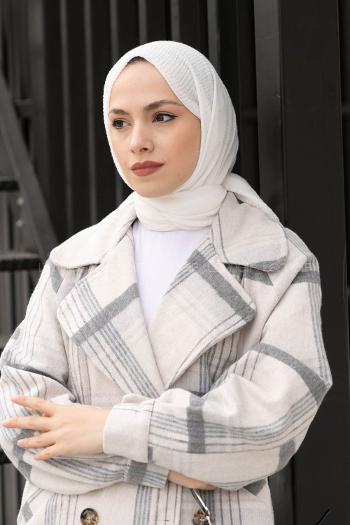 Lamelif Kırık Beyaz Bürümcük Şal