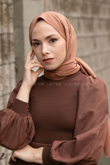 Lamelif Fındık Keten Şal