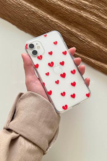 Lamelif ıPhone 11 Baskılı Şeffaf Telefon Kılıfı