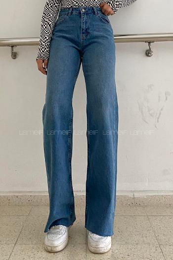 Blue Denim High Waist Denim Pants