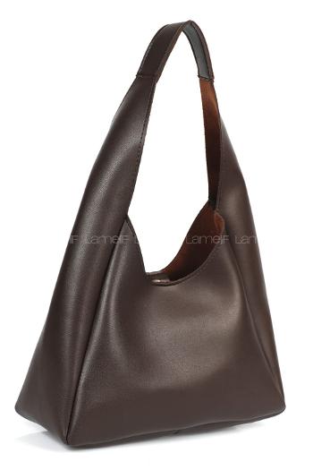 Bitter Brown Buckle Skin Hand Bag Bag