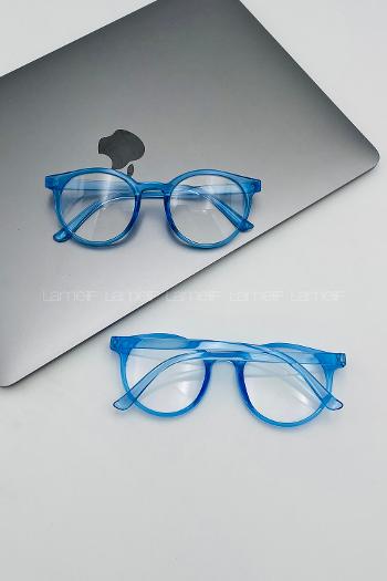 Lamelif Ayris -Mavi Çerçeve Şeffaf Cam- Güneş Gözlüğü