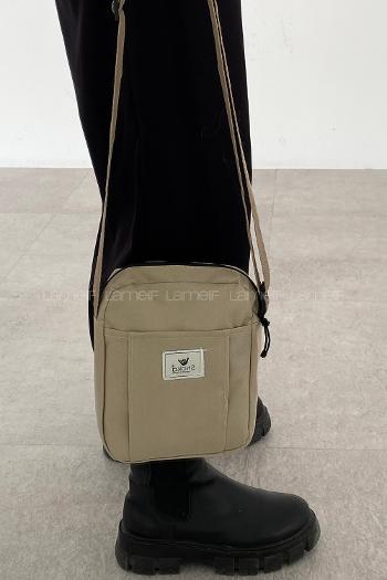 Lamelif  İki Bölmeli Omuz Çantası Vizonrengi