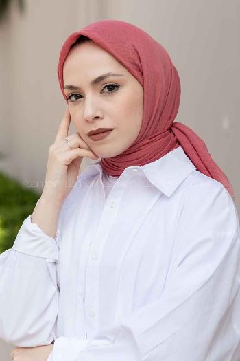 Lamelif Bürümcük Eşarp Gül Pembe