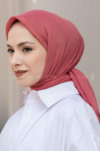 Lamelif Bürümcük Eşarp Gül Pembe