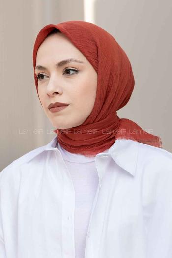 Lamelif Bürümcük Eşarp Kiremit