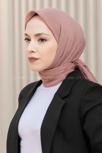 Lamelif Bürümcük Eşarp Pudra