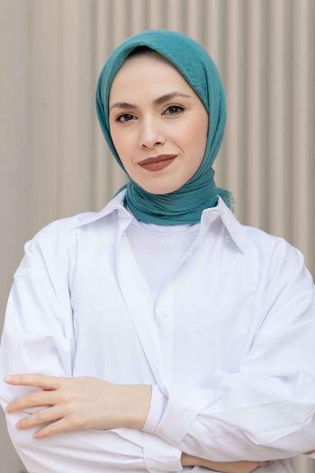 Lamelif Bürümcük Eşarp Turkuaz