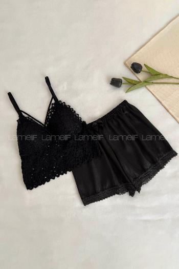Lamelif Dantelli Bralet Takım Desteksiz