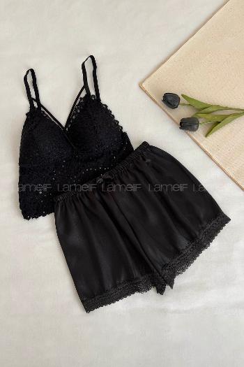 Lamelif Dantelli Bralet Takım Desteksiz